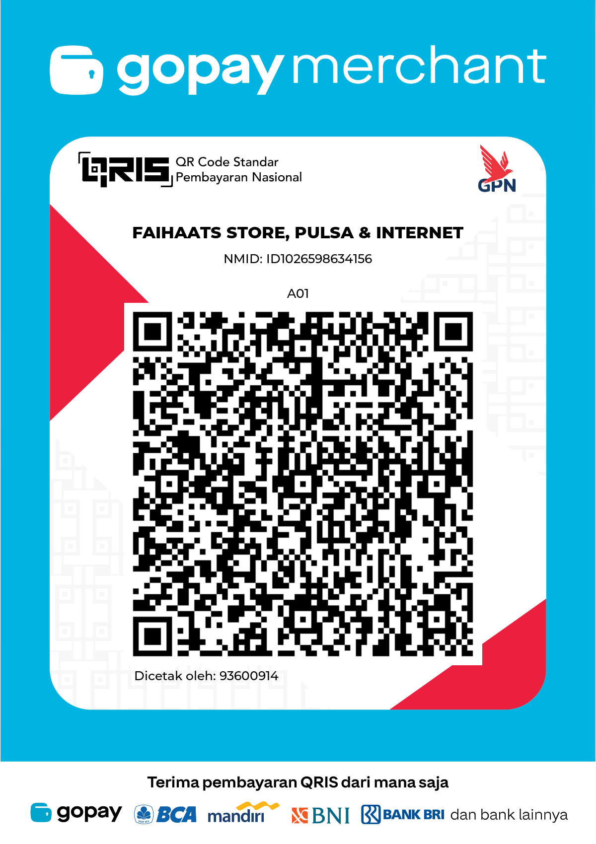 QRIS Faihaats Store